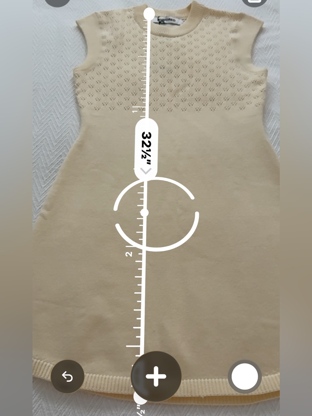 Rumored Sleeveless Knit Mini Dress in Light Beige - Picture 3 of 5